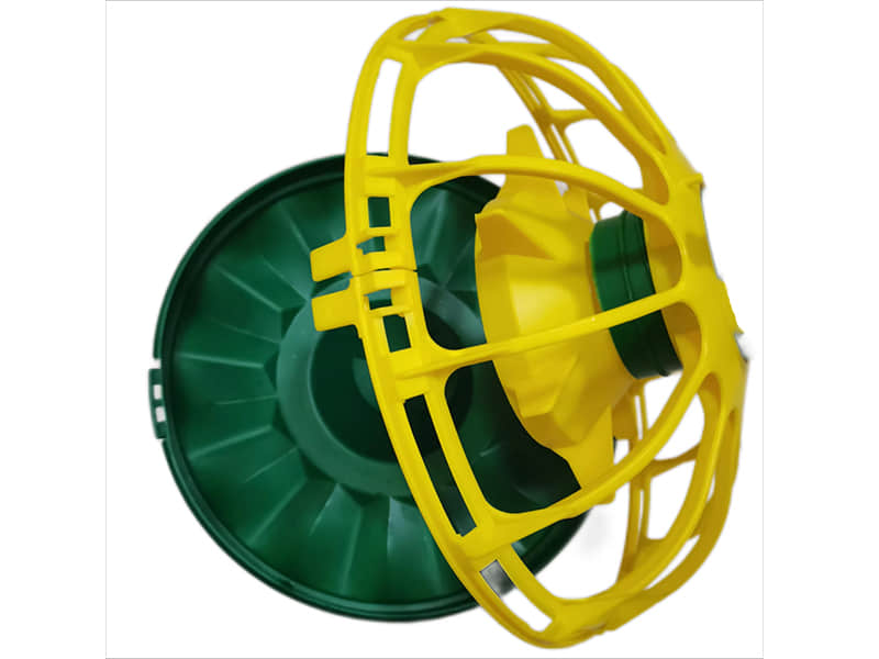 Yellow-Green Automatic Chicken Feeder Pan for Broiler Farm Yellow-Green Automatic Chicken Feeder Pan for Broiler Farm