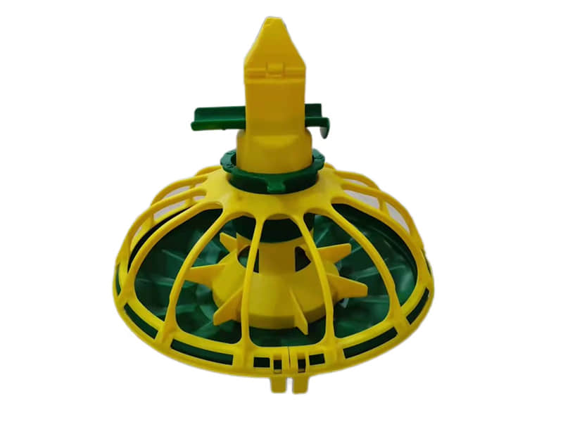 Yellow-Green Automatic Chicken Feeder Pan for Broiler Farm Yellow-Green Automatic Chicken Feeder Pan for Broiler Farm