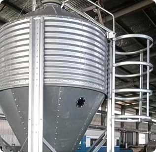 Hot Dip Galvanized Feed Silo | Anti-Corrosion Automatic Feed Storage Tower for Poultry Farm