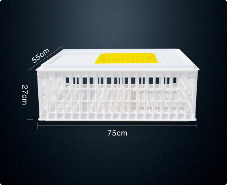 Plastic Poultry Transport Crate |  Chicken Duck Transport Cage for Farm Use